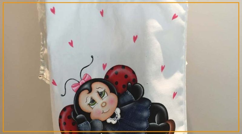 Bolsa Dia das Mães pintada em tecido com Tinta Acrilex — receita completa Bazar Horizonte