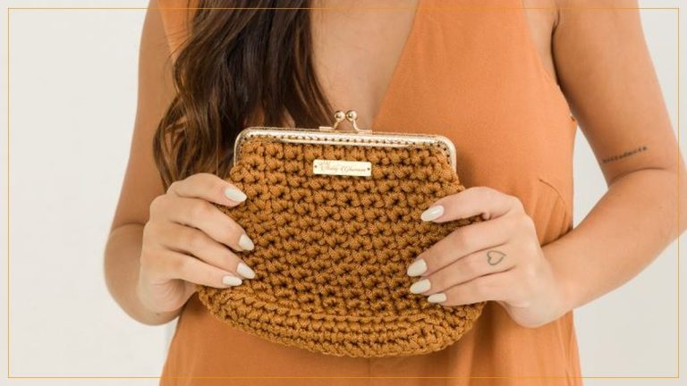 Bolsa Nozes de Crochê com Fio Náutico Círculo – Receita com Gráfico