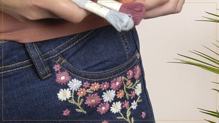 Bordado Flowers com Linha DMC Eco Vita 360 – Receita com Gráfico