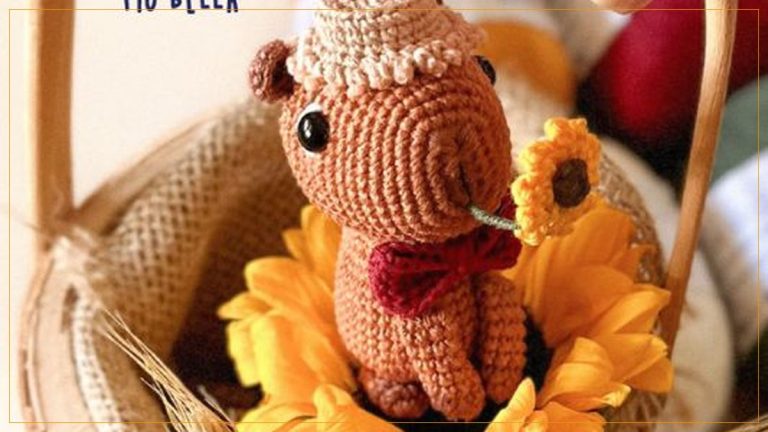 Capivara Amigurumi com Linha Bella Pingouin – Receita
