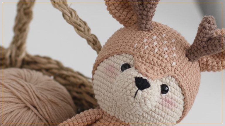 Cedrico, o Cervo Amigurumi com Fio Balloon Amigo – Receita