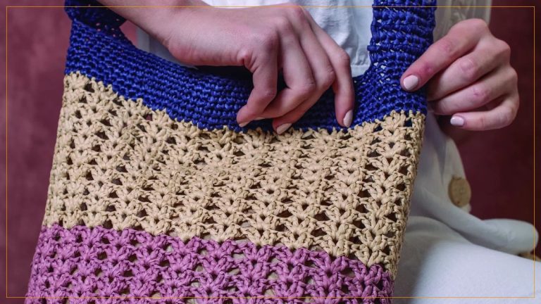 Chapéu e Bolsa Azur de Crochê com Fio DMC Eco Vita Raffia – Receita com Gráfico
