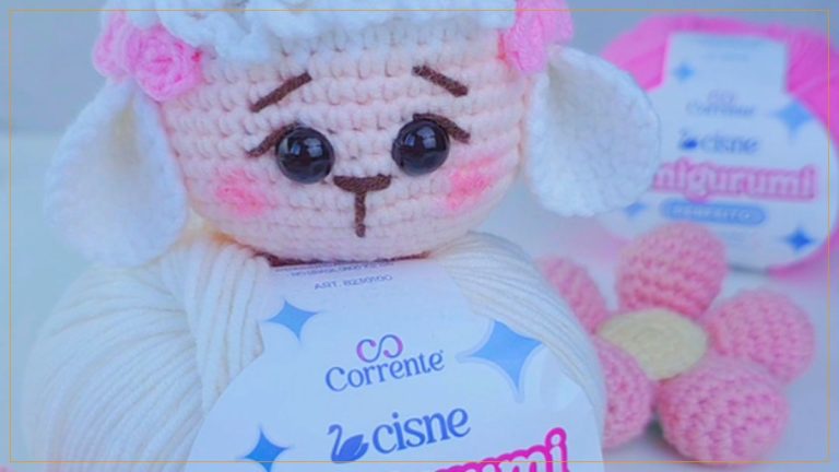 Chaveiro de Ovelhinha de Crochê com Fio Amigurumi Perfeito – Receita