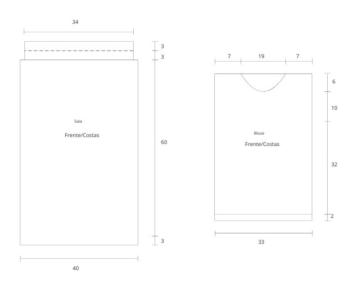 Gráficos e moldes do Conjunto Cappuccino de Tricô com Fio Loop Círculo