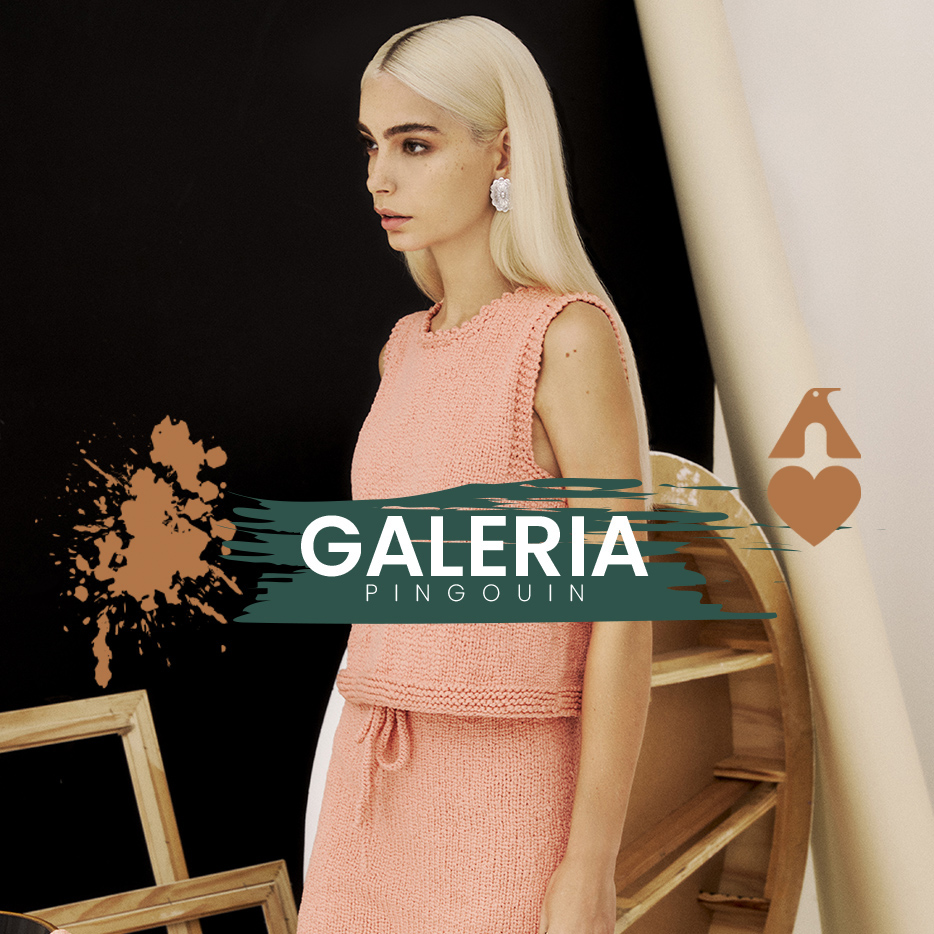 Conjunto Paleta Clareza de Tricô – blusa e saia em Fio Paleta Pingouin cor Clareza 9983