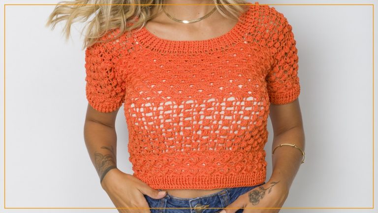 Cropped Oriente de Crochê com Fio Verano – Receita com Gráfico
