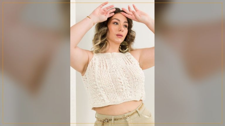 Cropped Natural de Tricô com a Linha Charme – Receita