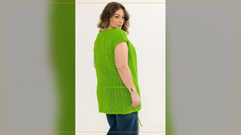 Quimono Hortaliça de Crochê com o Barbante Barroco Maxcolor – Receita