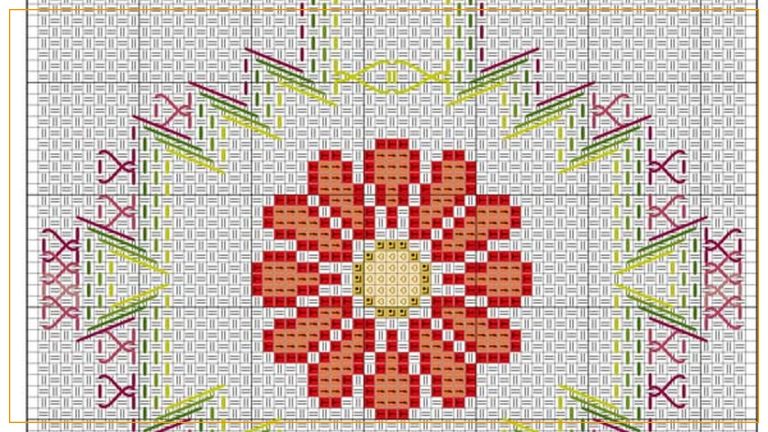 Jogo de Cama Solteiro de Bordado com Linha Anchor Mouliné – Receita com Diagramas