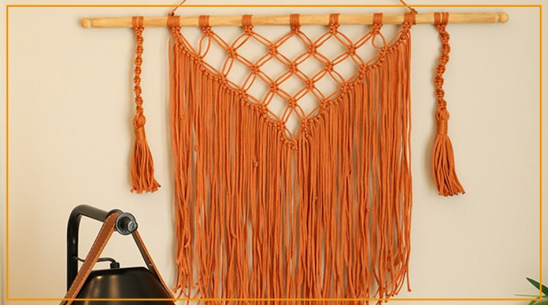Macramê Brasa feito com Fio Náutico Círculo cor Brasa — receita completa Bazar Horizonte
