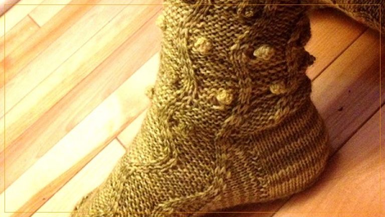 Meia Alligator de Tricô com Fio Merino Sock Superwash – Receita com Gráfico