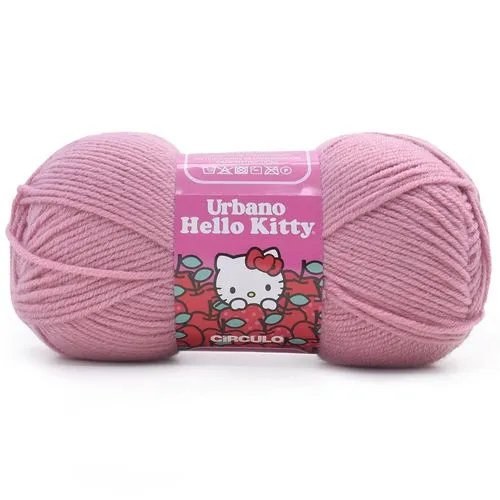 Novelo Fio Urbano Hello Kitty Círculo – com motivo da Hello Kitty na embalagem