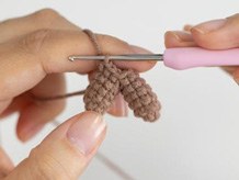 Acabamento do chifre do amigurumi