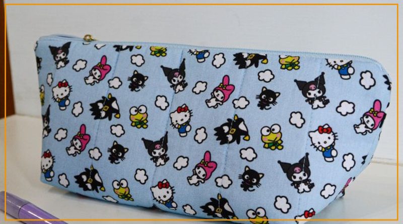 Penal Hello Kitty and Friends costurado com Tecido Círculo — receita de costura Bazar Horizonte