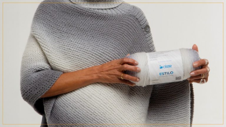 Poncho de Tricô com Fio Cisne Estilo – Receita com Gráfico