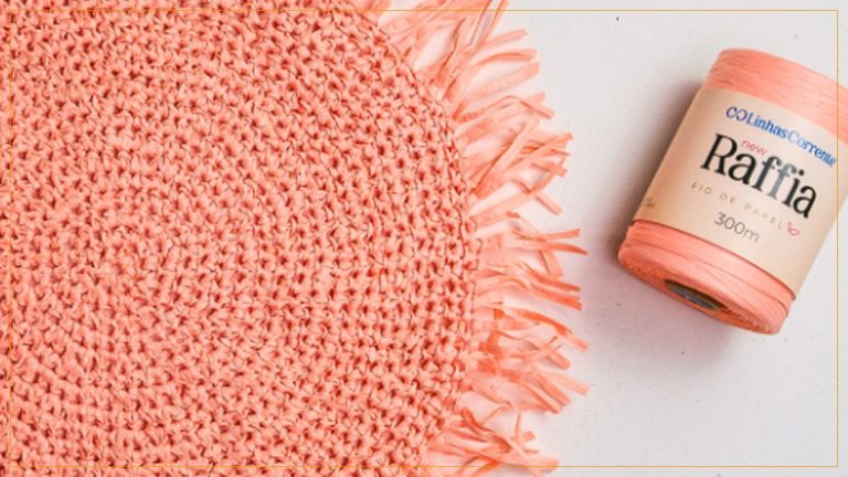Sousplat Rústico de Crochê com Fio New Raffia – Receita