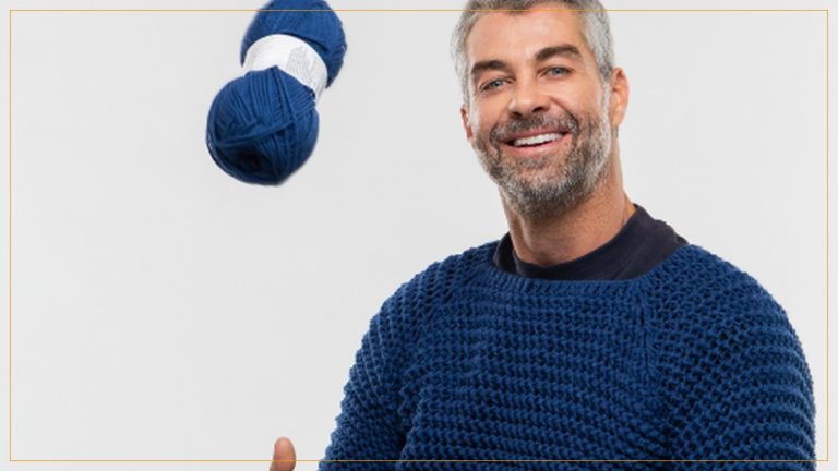 Suéter Masculino Gola Quadrada de Crochê com Fio Cisne Style – Receita