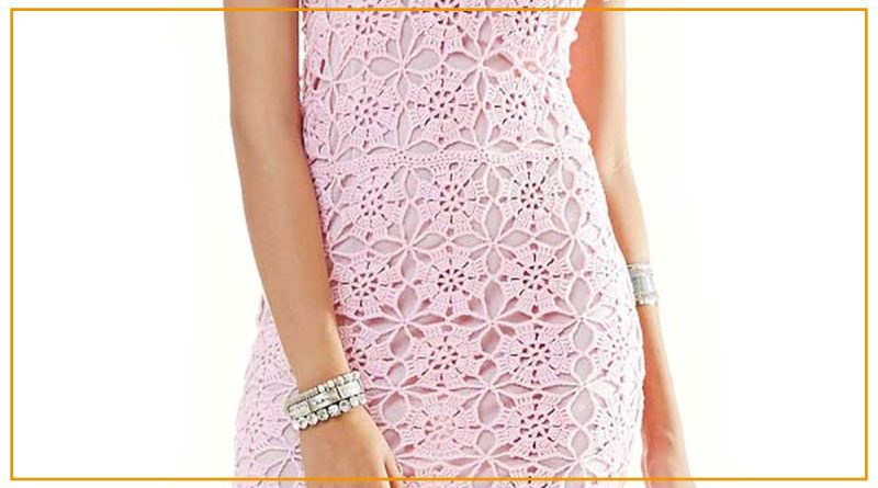 Vestido Verão de Crochê com Linha Anne 500 — receita com gráfico completo Bazar Horizonte
