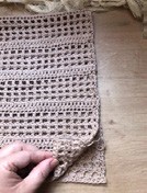 Dobra do casulo para marcação da costura.