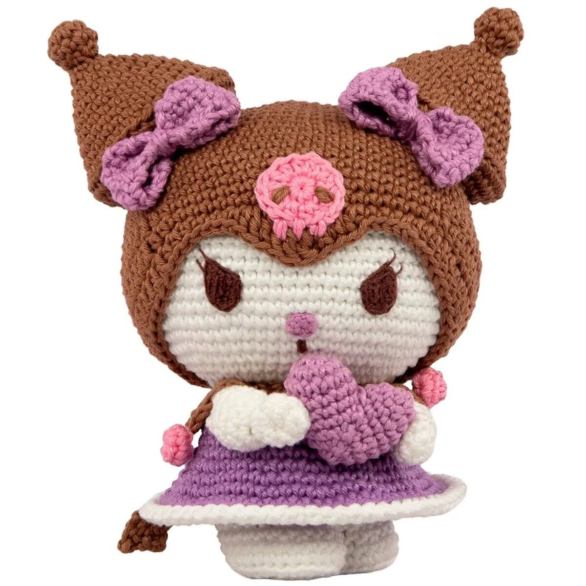 Amigurumi Kuromi em crochê — Kit Hello Kitty and Friends Círculo
