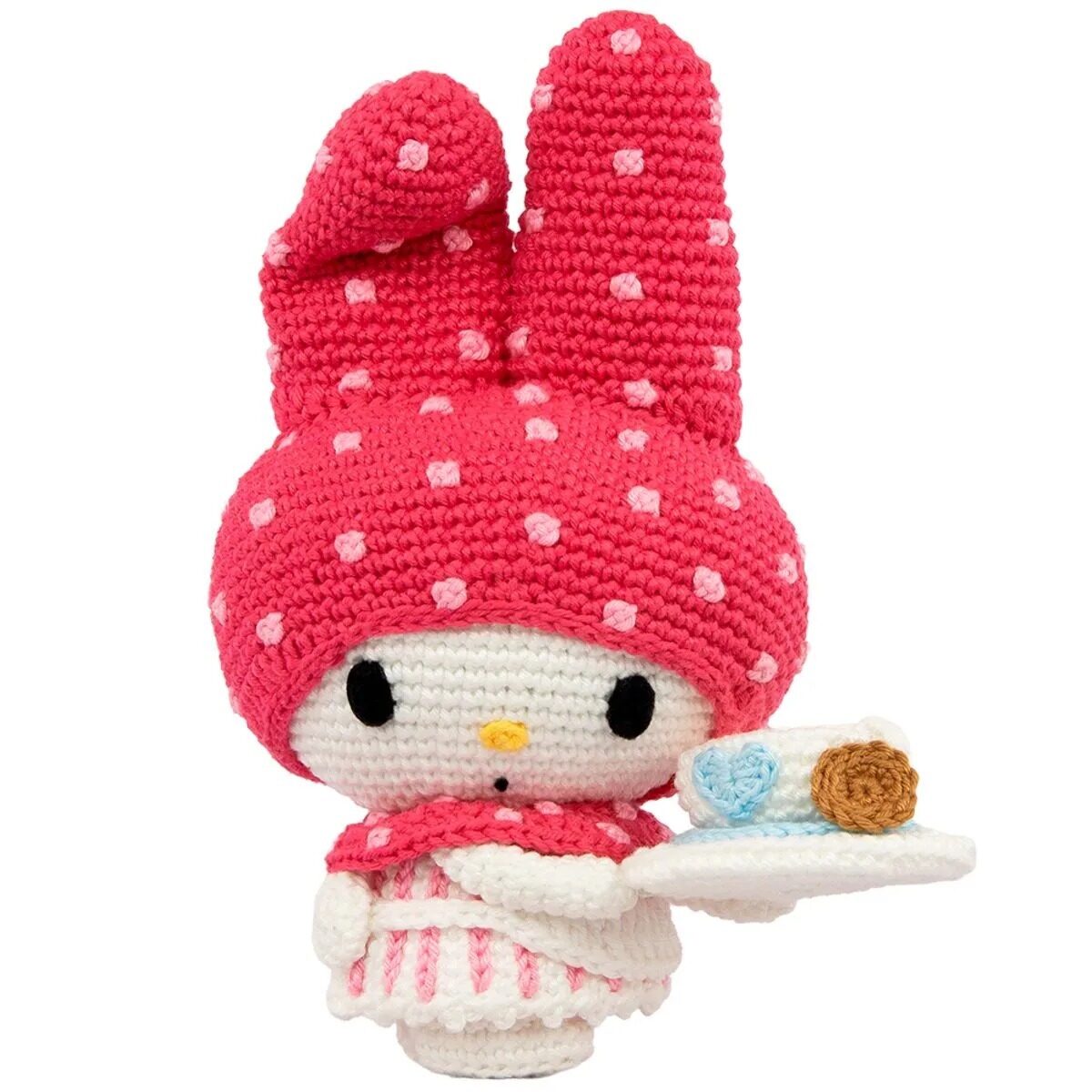 Amigurumi My Melody em crochê — Kit Hello Kitty and Friends Círculo
