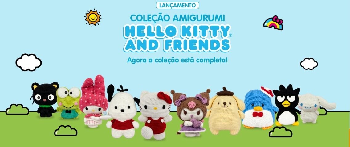 Banner oficial da Coleção Hello Kitty and Friends