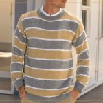 Blusa Masculina Listrada de Tricô com Fio Sedificada – Receita