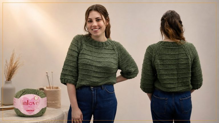Blusa Miranda de Tricô com Linha In Love – Receita com Gráfico