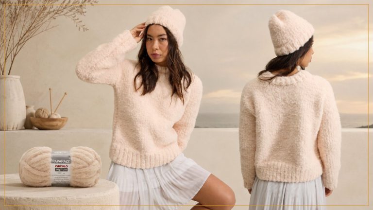 Blusa e Gorro Chantilly: Tricô Fofinho para o Inverno