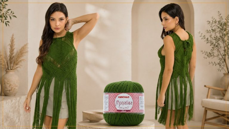 Blusa Medusa de Macramê com Linha Monalisa — Receita com Gráfico