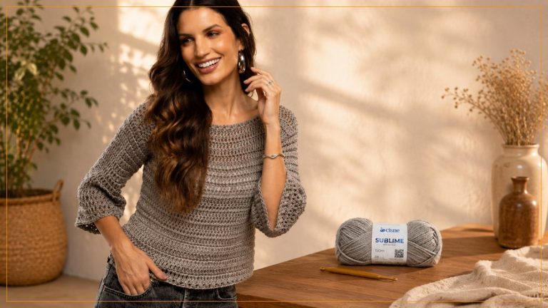 Blusa Sublime de Crochê com Fio Cisne Sublime – Receita