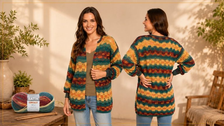Cardigã Espaço de Tricô com Fio Batik – Receita