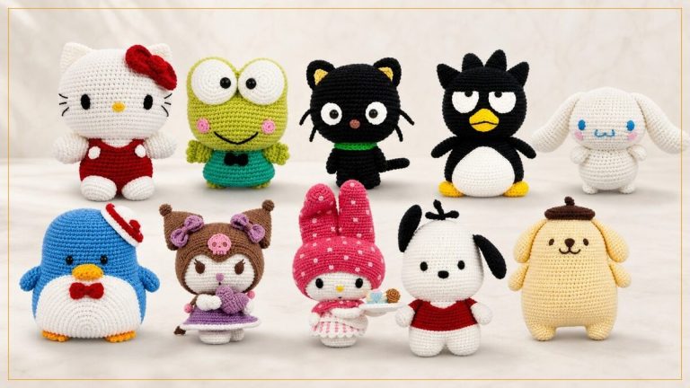 10 Amigurumis Hello Kitty and Friends para Colecionar — Conheça Cada Personagem