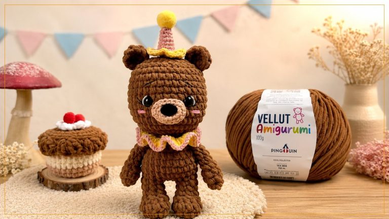 Ursinha Cacau Amigurumi com Vellut Amigurumi – Receita