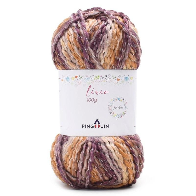 Novelo do Fio Lírio Pingouin 100g multicolor