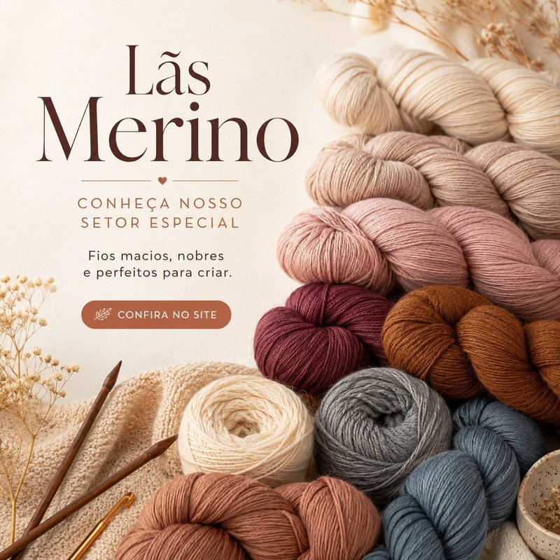 Lãs Merino - fios macios e nobres para tricô e crochê