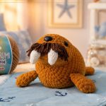 Léo, o Leão-Marinho - Amigurumi de Crochê feito com Fio Amigurumi Chenille Círculo