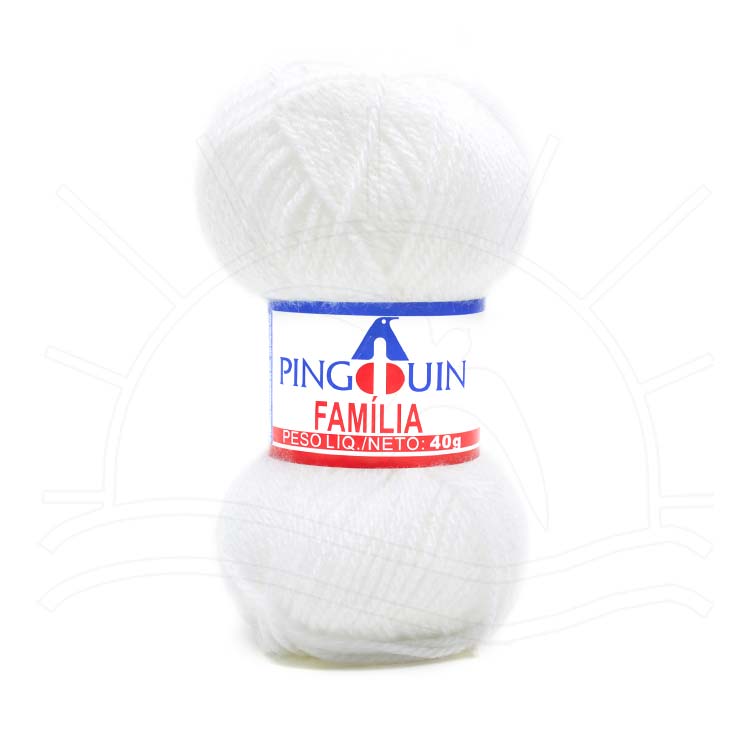Lã Família Pingouin 40g — novelo 100% acrílico