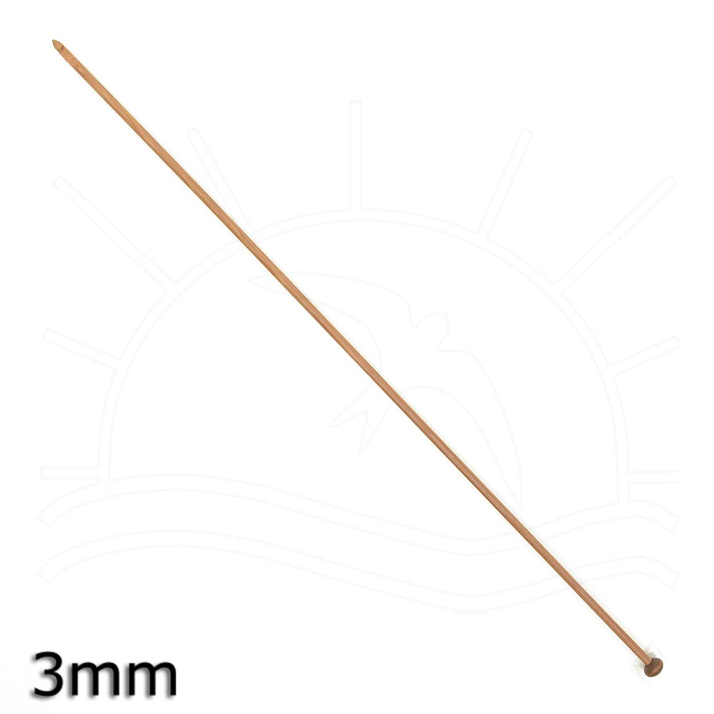 Agulha para Crochê Tunisiano de Bambu Círculo 30 cm