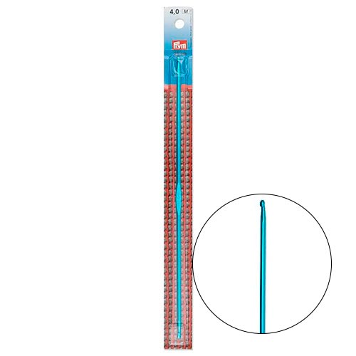 Agulha para Crochê Tunisiano Ponta Dupla Niquelada Prym 25 cm