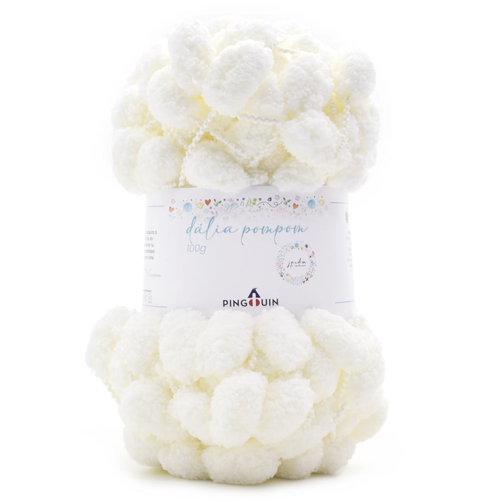 Fio Dália Pompom Pingouin 100g — Coleção Jardim de Inverno