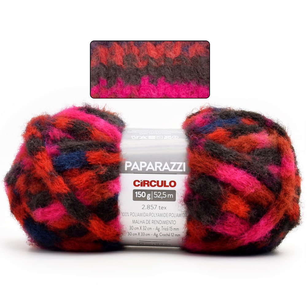Fio Paparazzi Círculo 150g – cor 9974 Horizonte