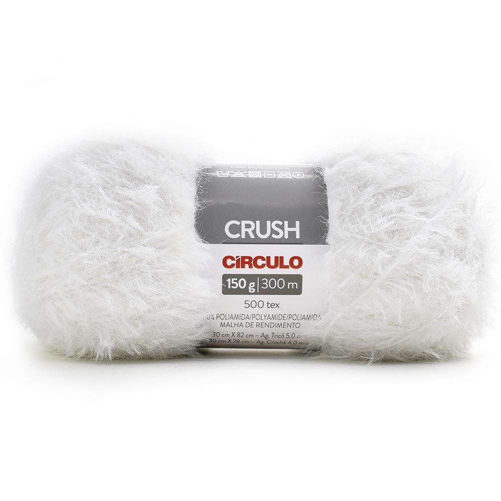 Novelo do Fio Crush Círculo 150g — 100% poliamida com efeito peludo