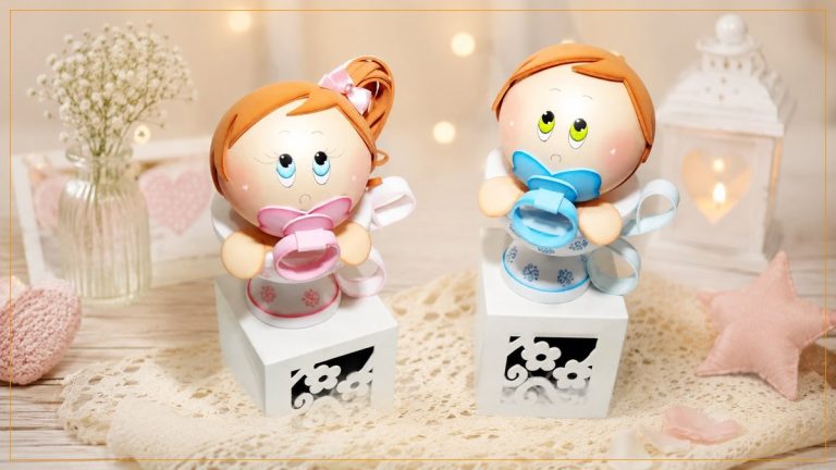 Bebezinhos de EVA para Chá de Bebê – Passo a Passo com Molde