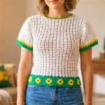 Blusa Copa Feminina de Crochê com Cisne Amigurumi Perfeito – Copa do Mundo