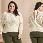 Blusa Decote nas Costas de Tricô com Fio Confete Círculo – Receita