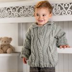 Blusa Polo Infantil com Cordas de Tricô – Receita com Gráfico
