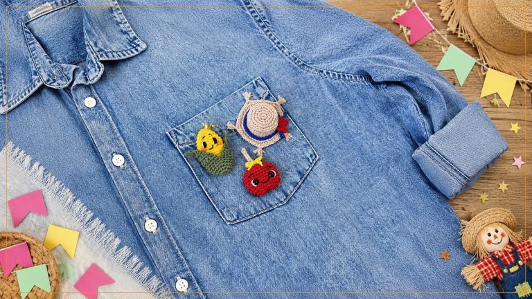 Bótons Juninos de Crochê com Fio Bella/Bellinha Pingouin – Receita