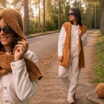 Cachecol Jaspe com capuz em tricô feito com Fio Flash Pingouin — artesã Rosiene Dilly
