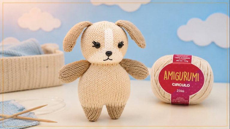 Cachorrinho Bartolomeu de Tricô – Receita de Amigurumi com Molde